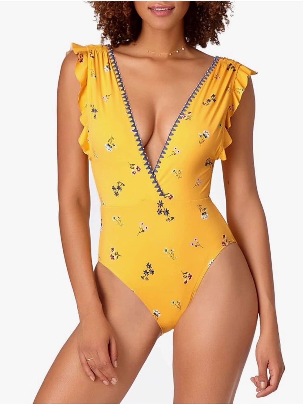 Anne Cole Studio Flouce V Neck One Piece 14